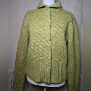 Worth Women's Light Green Cardigan Sweater